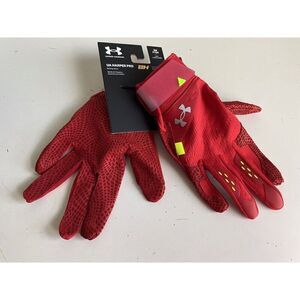 Under Armour UA Harper Pro Red Baseball Batting Gloves 1365465-600 Men's Sz S